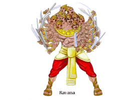Ten-headed demon Ravana
